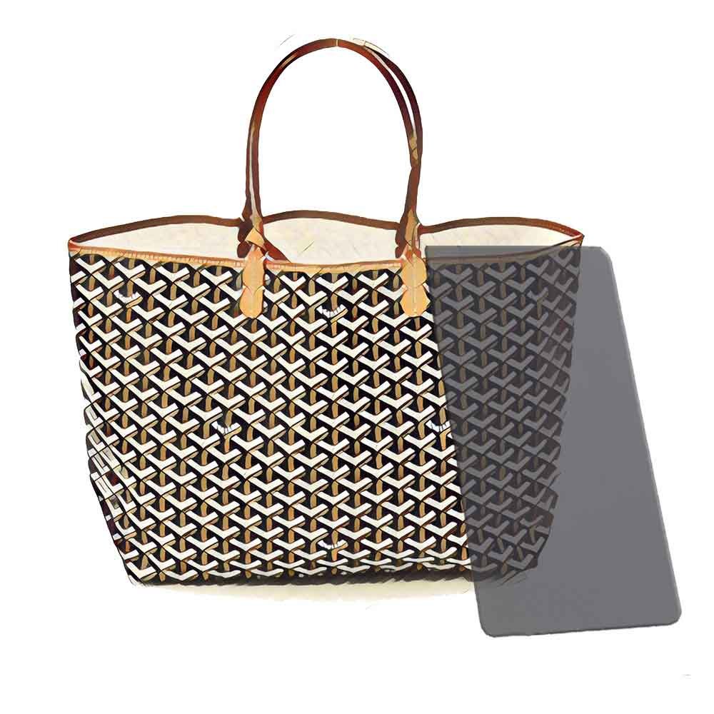 Goyard black brown outlet tote